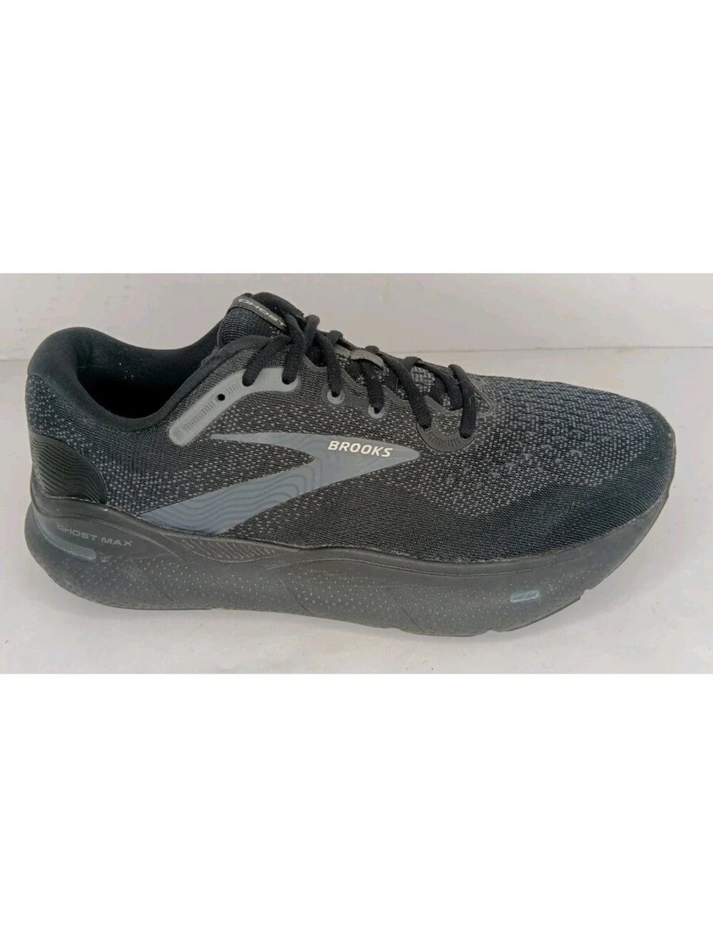 Brooks Ghost Max Running Shoes Black Mens Size 12 (2E) Wide Walking Cushion